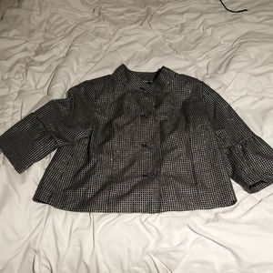Studio works black and silver jacket